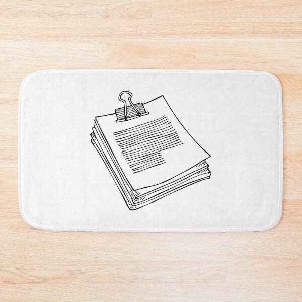 Item preview, Paper clip and stacked documents on an office table designed and sold by rasagamastore.