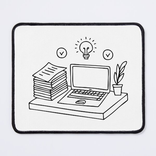 Item preview, Documents piled on a desk next to a laptop designed and sold by rasagamastore.