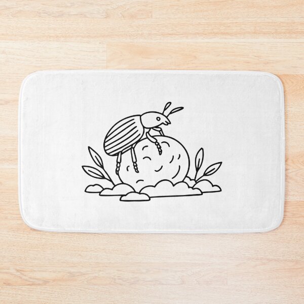 Item preview, Dung beetle rolling a ball of soil on the ground designed and sold by rasagamastore.