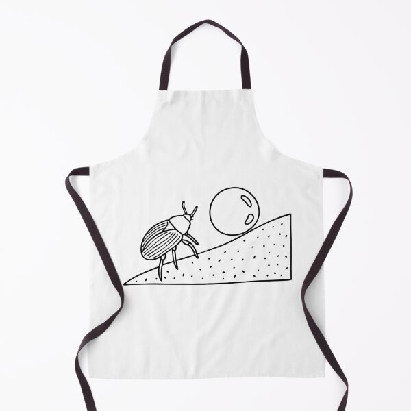 Item preview, Dung beetle rolling a small ball up a sandy slope designed and sold by rasagamastore.