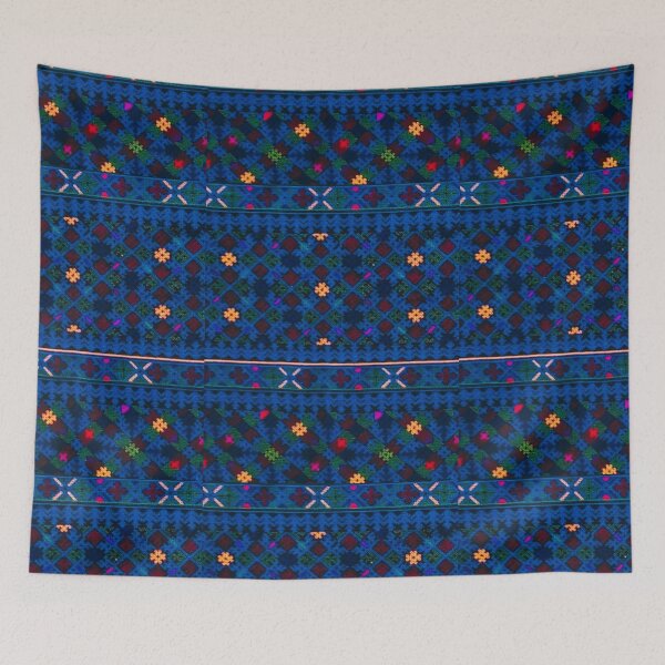 Item preview, Iu Mien Vintage blue Embroidery  designed and sold by Greenleaves32.