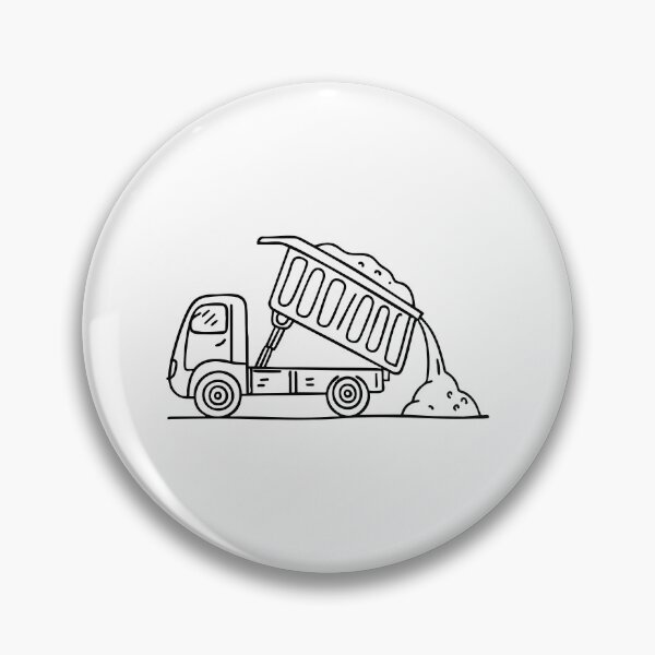 Item preview, Dump truck unloading a pile of soil designed and sold by rasagamastore.