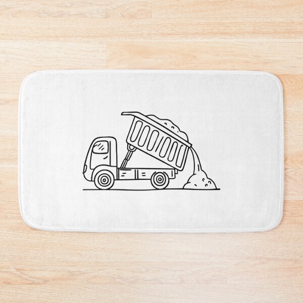 Item preview, Dump truck unloading a pile of soil designed and sold by rasagamastore.