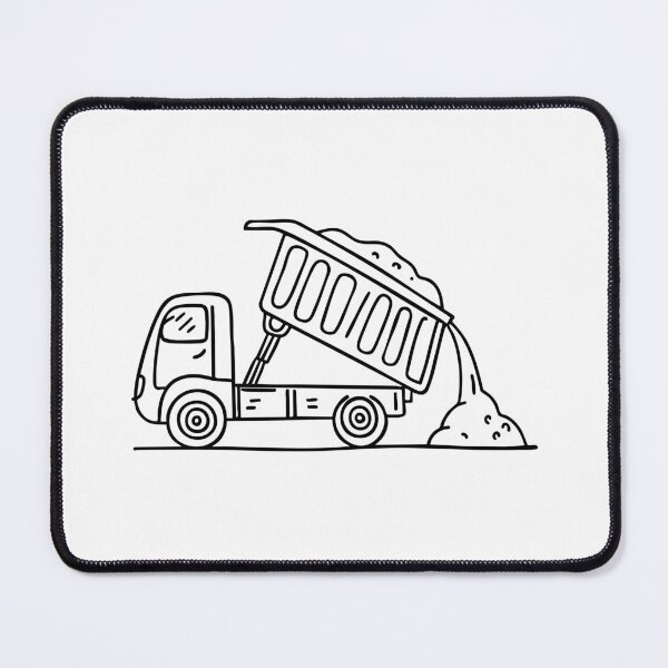Item preview, Dump truck unloading a pile of soil designed and sold by rasagamastore.