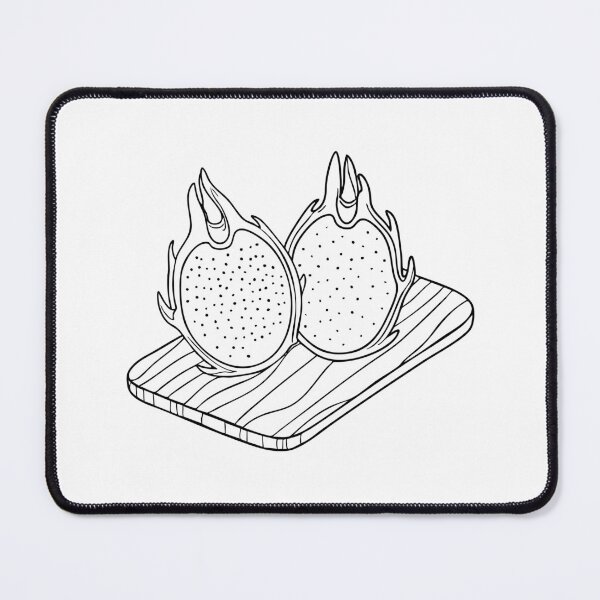 Item preview, Dragon fruit sliced open on a cutting board designed and sold by rasagamastore.