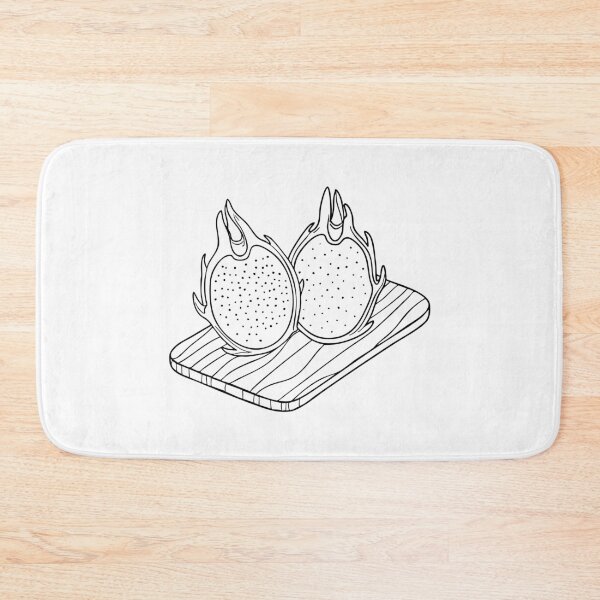 Item preview, Dragon fruit sliced open on a cutting board designed and sold by rasagamastore.