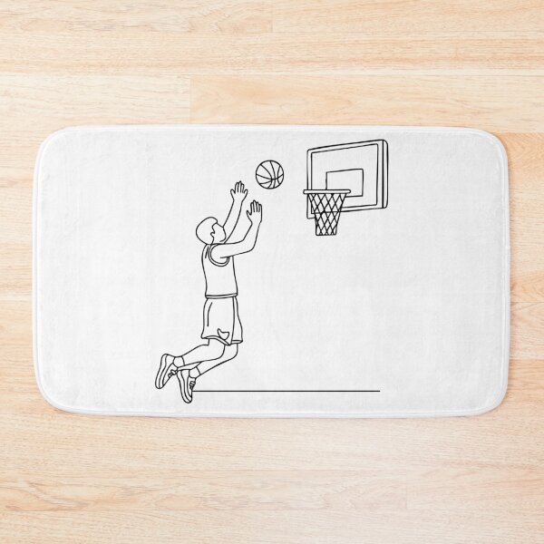 Item preview, Basketball player mid-dunk, soaring toward the hoop designed and sold by rasagamastore.