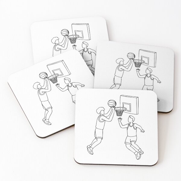 Item preview, Defenders blocking another player's dunk designed and sold by rasagamastore.