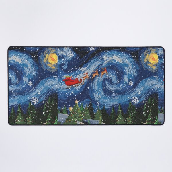 Item preview, celebrating christmas under the starry night, art christmas designed and sold by NoetherSym.