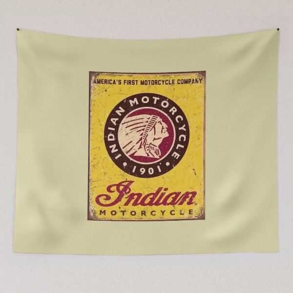 Item preview, INDIAN MOTORCYCLE USA Bike Service Vintage Retro Garage Bar Cave Sign designed and sold by FutureTraveller.