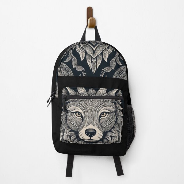 Item preview, Tribal Wolf Mandala | Boho Dreamcatcher Art designed and sold by PRIME4YOU.