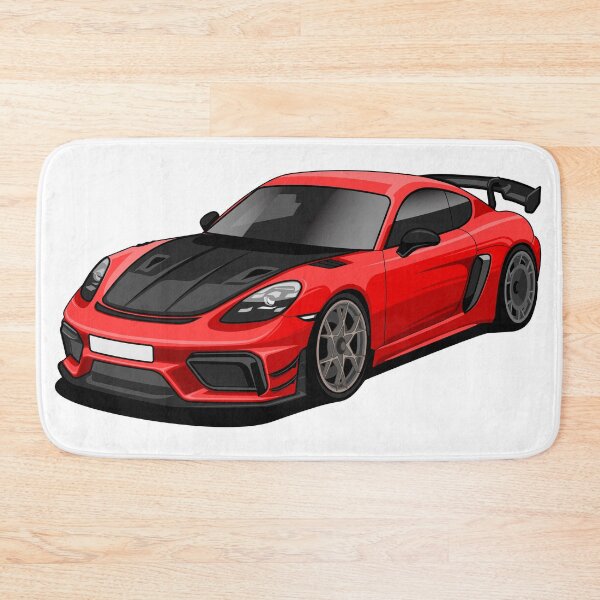 Item preview, Ilustración del supercoche rojo Porsche Cayman designed and sold by wisnubayuaji.
