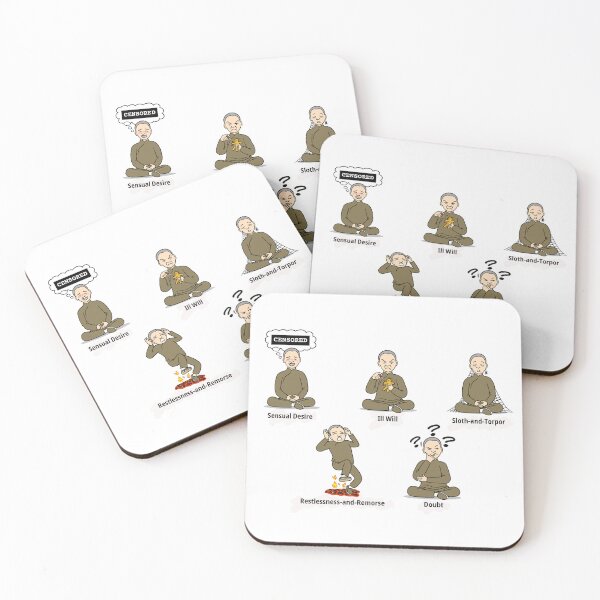 Item preview, The Five Hindrances: Obstacles on the Path to Clarity designed and sold by Buddhism.net.