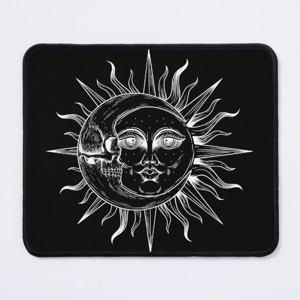 Item preview, Sun Moon, Skullface Moon, Skull Moon, Tarot Moon, Tarot Sun, Magical Moon, Mystical Moon designed and sold by OniPicturesShop.