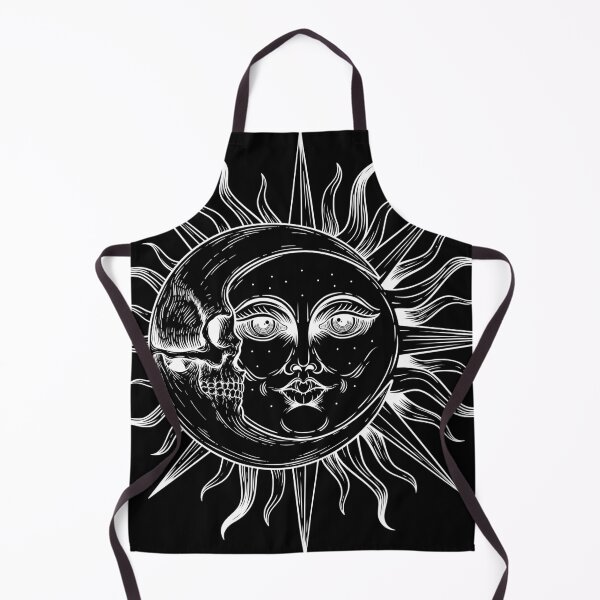 Item preview, Sun Moon, Skullface Moon, Skull Moon, Tarot Moon, Tarot Sun, Magical Moon, Mystical Moon designed and sold by OniPicturesShop.