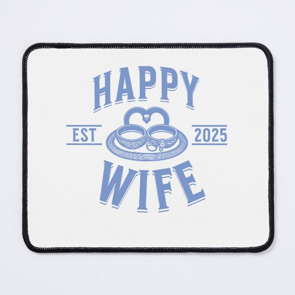 Item preview, Happy Wife Est. 2025 designed and sold by JoeStylistic.
