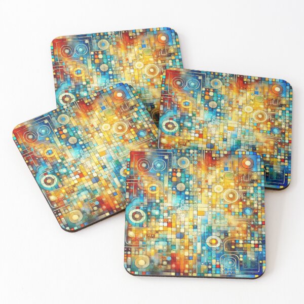 Item preview, Geometric color swirl in the mosaic field designed and sold by Sigtrix.