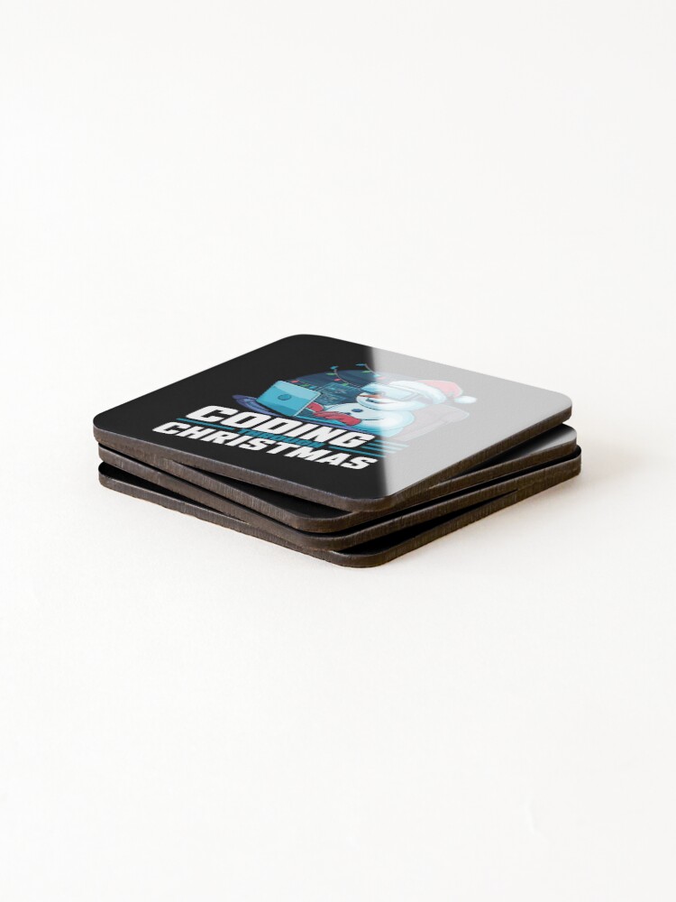 Thumbnail 4 of 5, Coasters (Set of 4), Coding Through Christmas designed and sold by CosmicFreedom9.