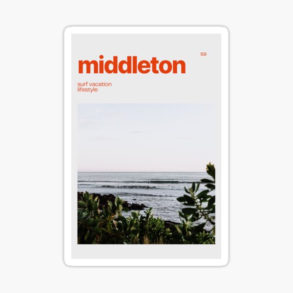 Item preview, Middleton, South Australia Travel Poster designed and sold by Tash Mohring.
