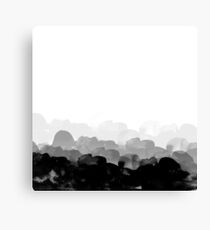 Watercolor monochrome texture Canvas Print