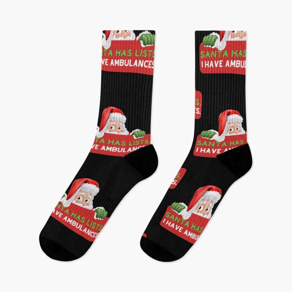 Item preview, paramedic: Santa has lists, I have ambulances. designed and sold by Dudiudi.