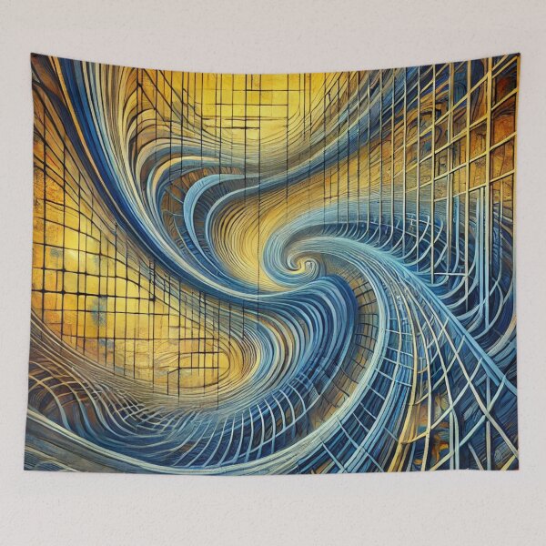 Item preview, Geometric spirals in golden texture designed and sold by Sigtrix.