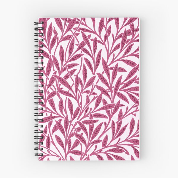 Item preview, Hardcover Leaf Pattern in Pink designed and sold by CraftyElephant.