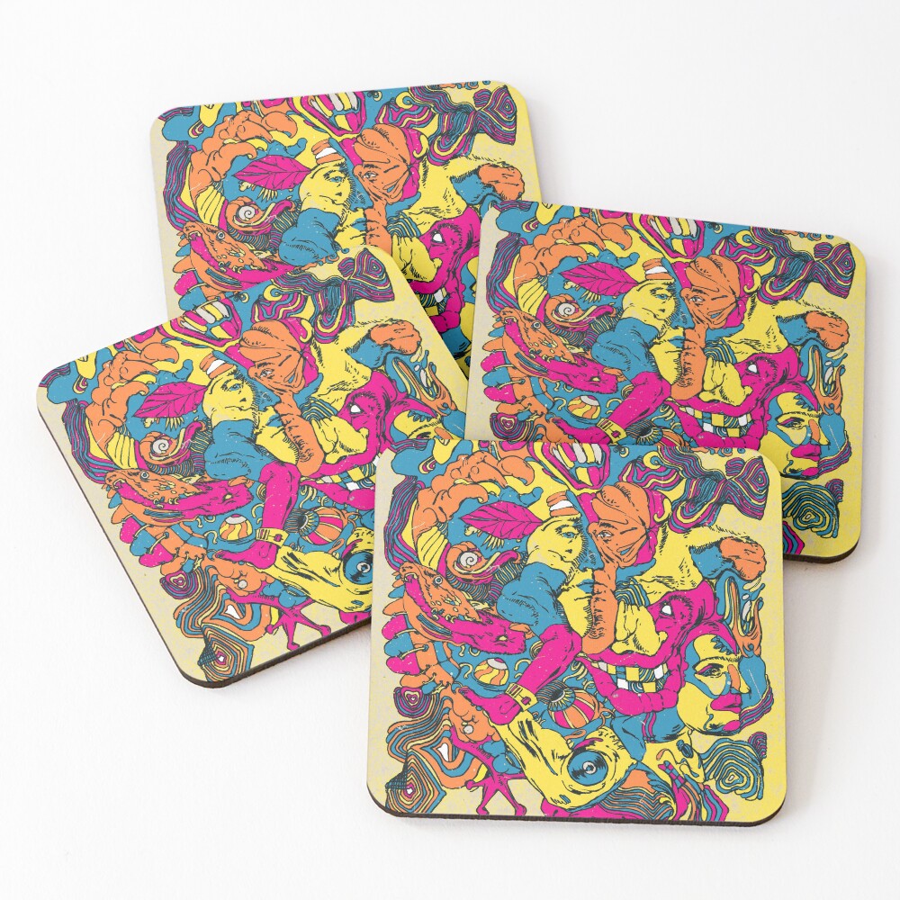 Item preview, Coasters (Set of 4) designed and sold by ROHANBHATIAART.