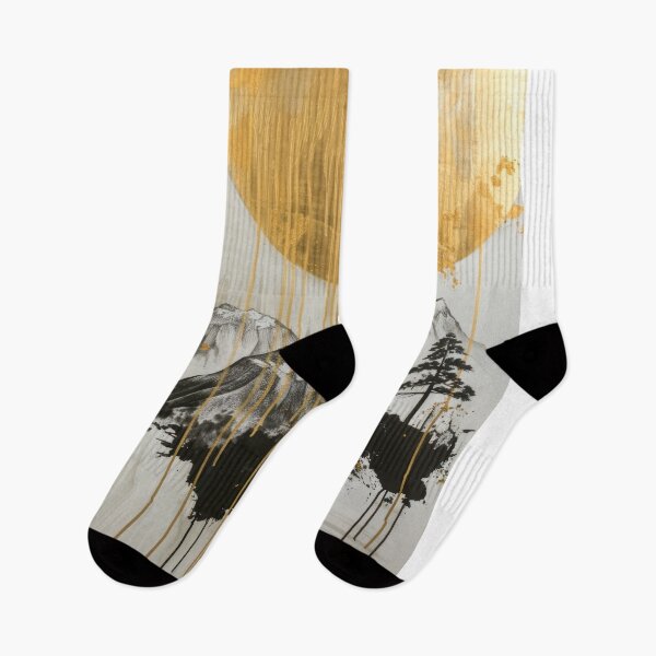 Item preview, Radiant Gold Disc Illuminates Mountain Horizons designed and sold by Piotrek0001.