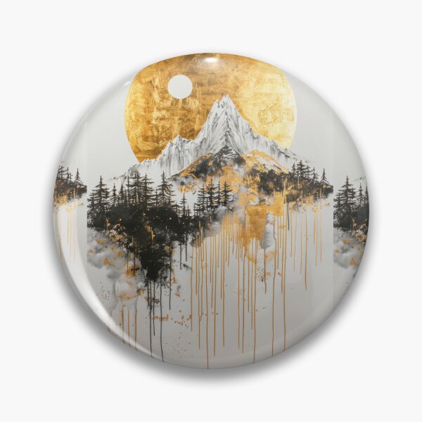 Item preview, Elegant Peaks Framed by Golden Highlights designed and sold by Piotrek0001.