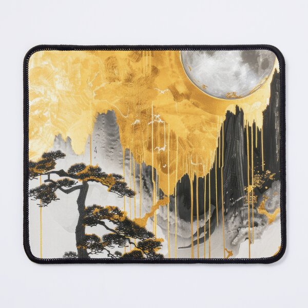 Item preview, Abstract Gold Accents in Serene Landscapes designed and sold by Piotrek0001.