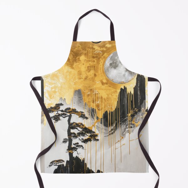 Item preview, Abstract Gold Accents in Serene Landscapes designed and sold by Piotrek0001.