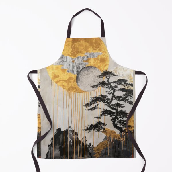 Item preview, Gleaming Gold Touches in Minimalist Mountain Art designed and sold by Piotrek0001.
