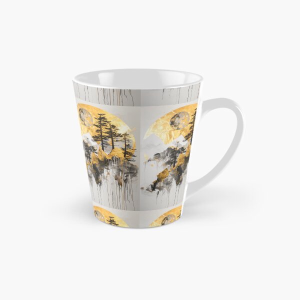 Item preview, Tranquil Mountain View with Golden Accents designed and sold by Piotrek0001.