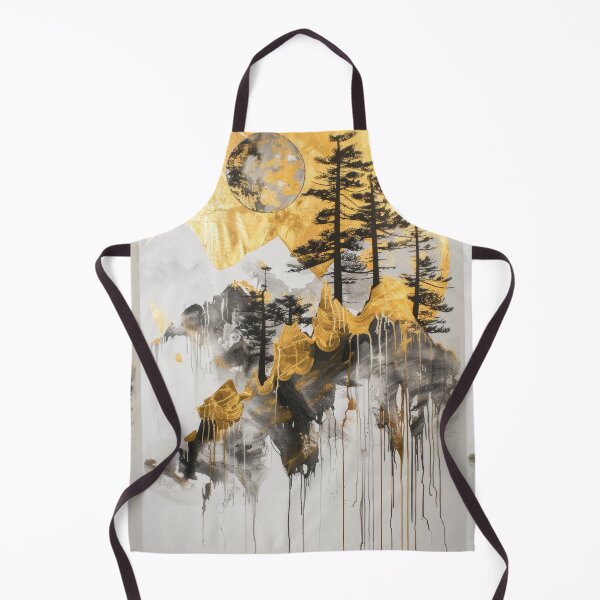Item preview, Tranquil Mountain View with Golden Accents designed and sold by Piotrek0001.