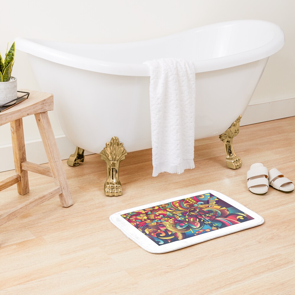 Item preview, Bath Mat designed and sold by ROHANBHATIAART.