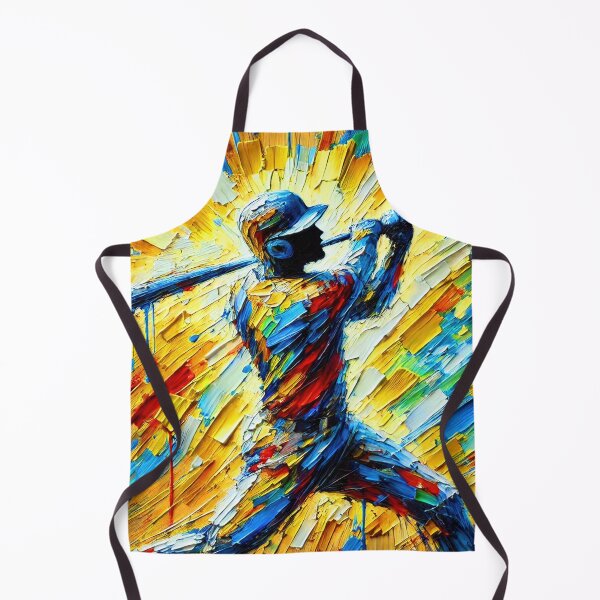 Item preview, Colorful Abstract Baseball Player designed and sold by ChrisButler.