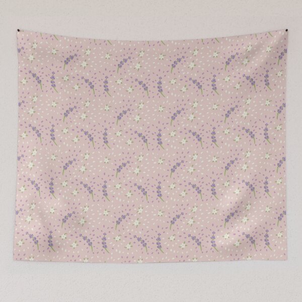 Item preview, Lavender and Jasmine Floral Pattern designed and sold by SpiritedArtwork.