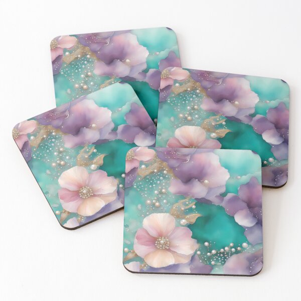 Item preview, Purple and Pink Watercolor Flowers designed and sold by CalmnessbyChoice.
