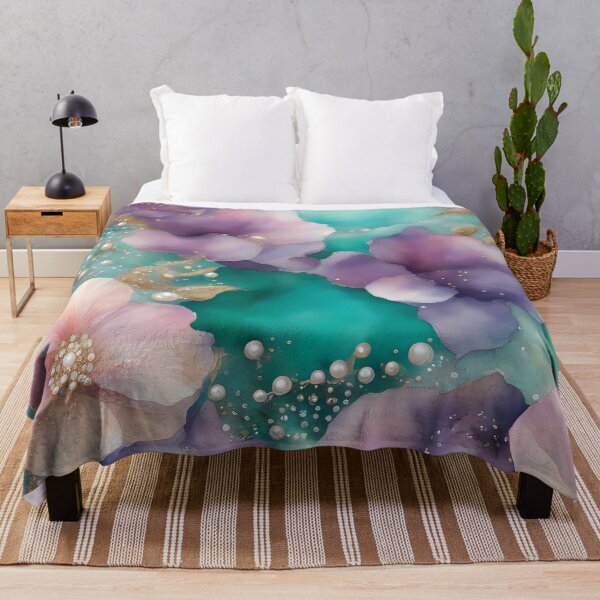 Item preview, Purple and Pink Watercolor Flowers designed and sold by CalmnessbyChoice.