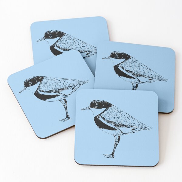 Item preview, Red-kneed Dotterel Black Design  designed and sold by designsasstultd.