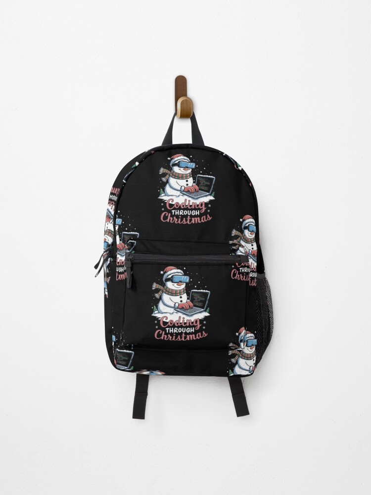 Thumbnail 1 of 3, Backpack, Coding Through Christmas designed and sold by CosmicFreedom9.