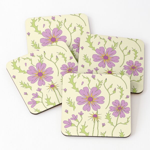 Item preview, Blooming wildness - vintage style painting, pastel colors/ pink, beige, light green. designed and sold by My-fake-places.