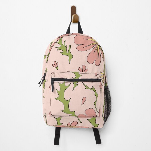 Item preview, Blooming wildness - vintage style painting, pastel colors/ pink, brown, light green. designed and sold by My-fake-places.