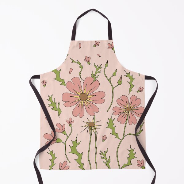 Item preview, Blooming wildness - vintage style painting, pastel colors/ pink, brown, light green. designed and sold by My-fake-places.