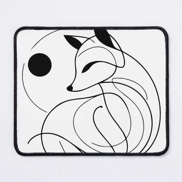 Item preview, Minimalist Abstract Fox Line Art designed and sold by Coffee Lifestyle.