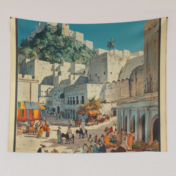Item preview, Meknes Morocco Travel Poster 1930s designed and sold by FleurFrench.