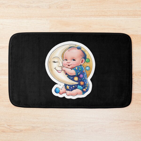 Item preview, Happy Cute Moon  Astrology Nursery Art Baby designed and sold by Mudastro Astrology.