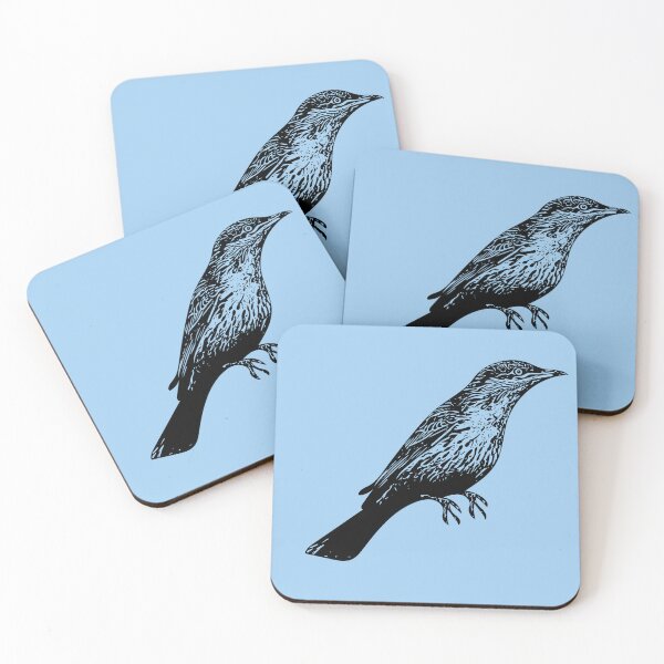 Item preview, Spiny-cheeked Honeyeater Black Design  designed and sold by designsasstultd.