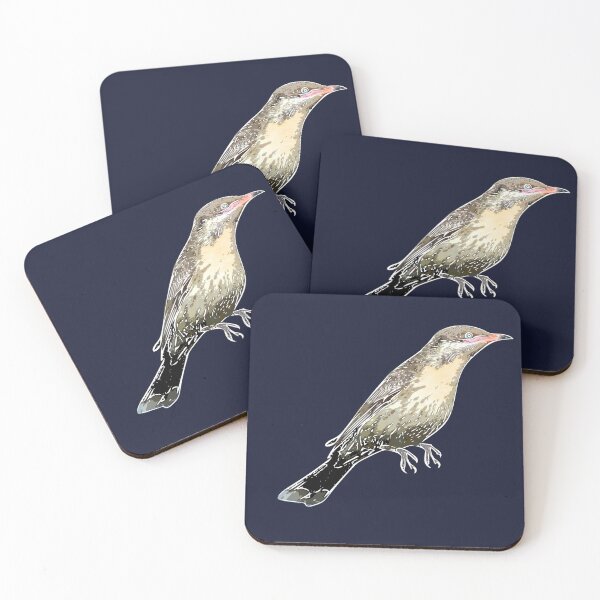 Item preview, Spiny-cheeked Honeyeater White Alternate Design  designed and sold by designsasstultd.